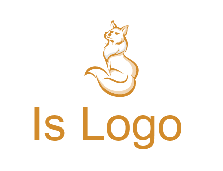 Persian cat pet logo