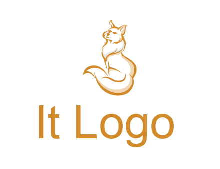 Persian cat pet logo