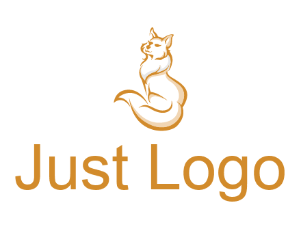 Persian cat pet logo