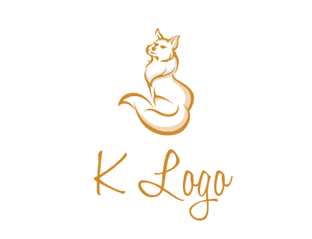 Persian cat pet logo