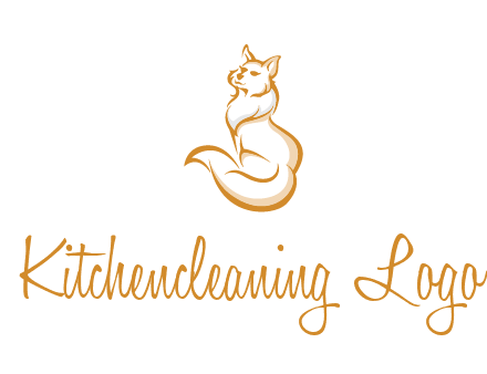 Persian cat pet logo