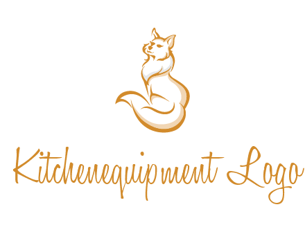 Persian cat pet logo