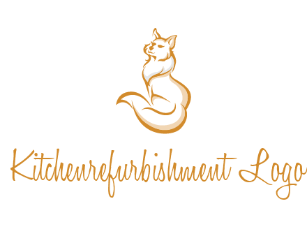 Persian cat pet logo