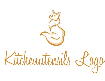Persian cat pet logo