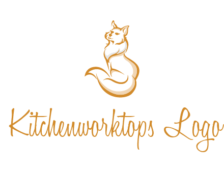 Persian cat pet logo