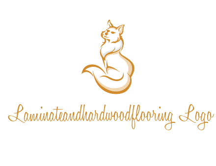 Persian cat pet logo