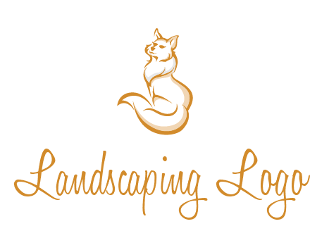 Persian cat pet logo