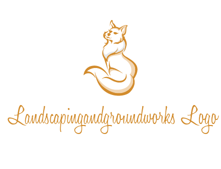 Persian cat pet logo