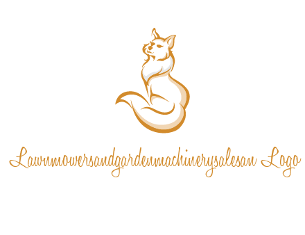 Persian cat pet logo
