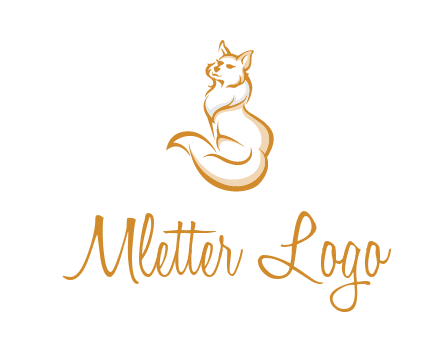 Persian cat pet logo