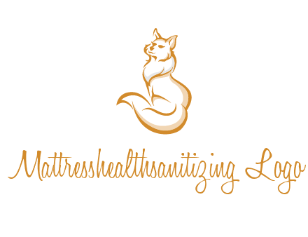 Persian cat pet logo