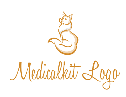 Persian cat pet logo