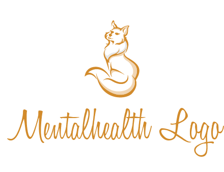 Persian cat pet logo