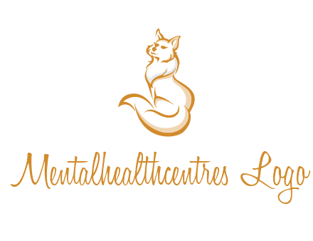 Persian cat pet logo