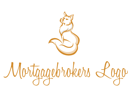 Persian cat pet logo