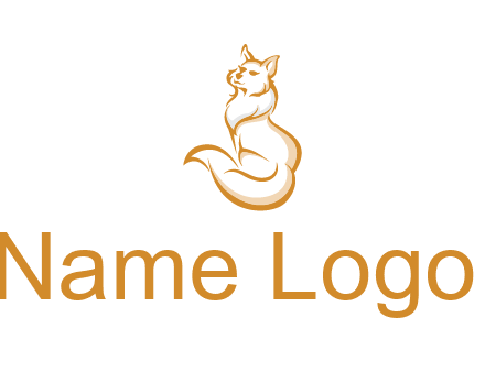 Persian cat pet logo