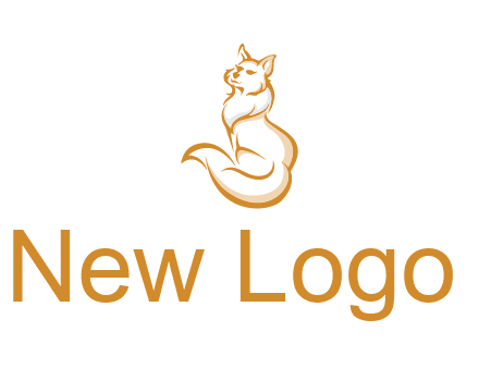 Persian cat pet logo