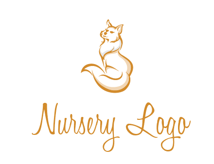 Persian cat pet logo