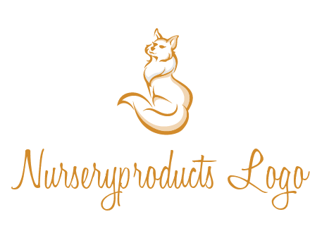 Persian cat pet logo