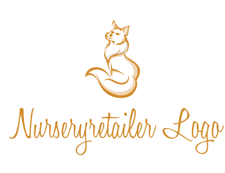 Persian cat pet logo