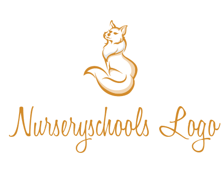 Persian cat pet logo