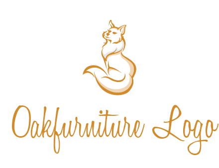 Persian cat pet logo