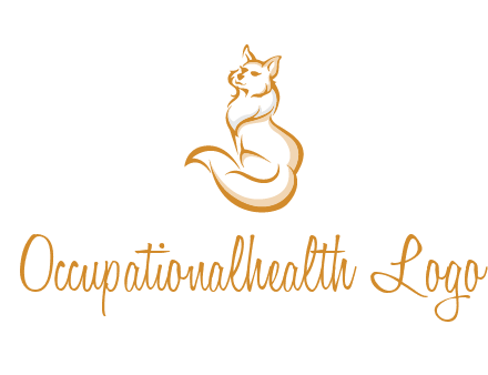 Persian cat pet logo