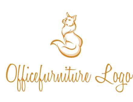 Persian cat pet logo