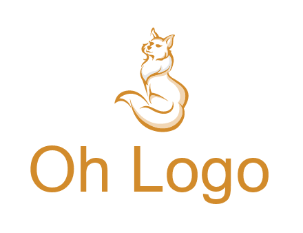Persian cat pet logo