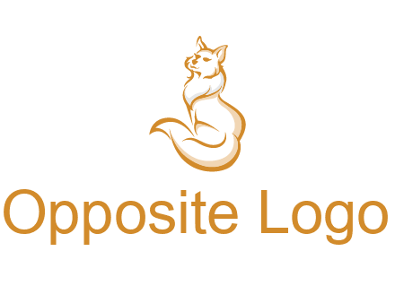 Persian cat pet logo