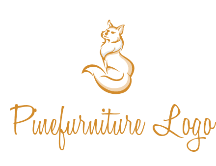 Persian cat pet logo