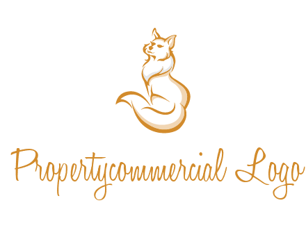 Persian cat pet logo