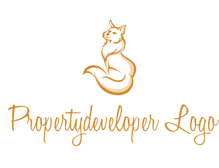Persian cat pet logo