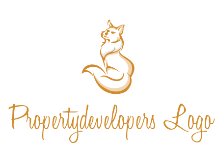 Persian cat pet logo