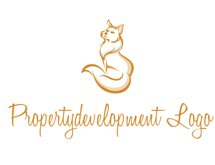 Persian cat pet logo