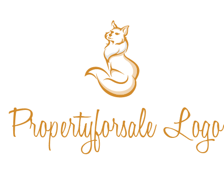 Persian cat pet logo