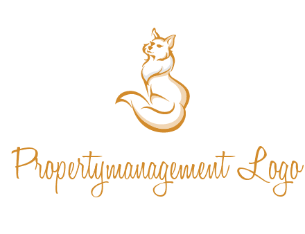 Persian cat pet logo