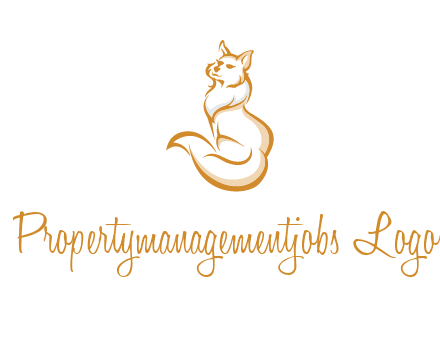 Persian cat pet logo