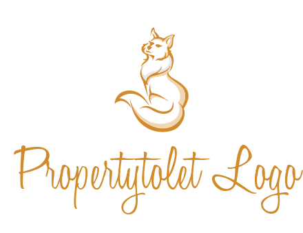 Persian cat pet logo