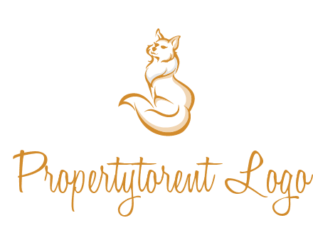 Persian cat pet logo