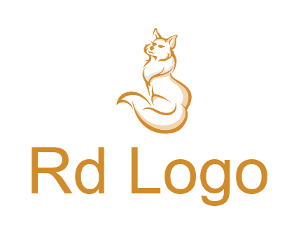 Persian cat pet logo
