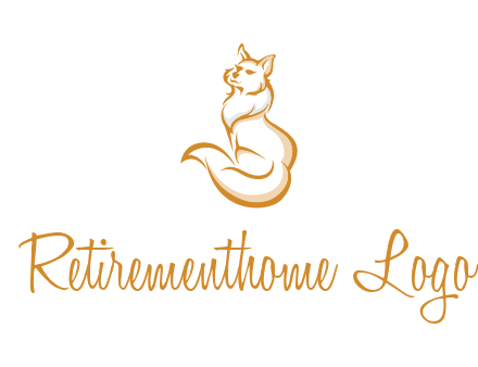Persian cat pet logo