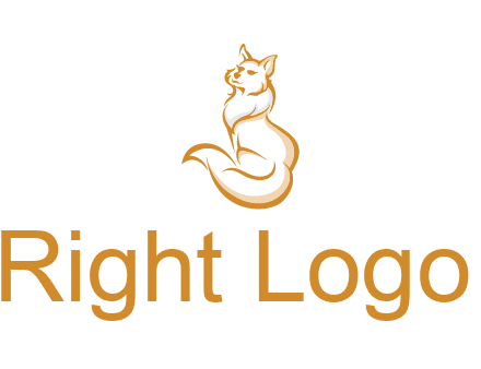 Persian cat pet logo