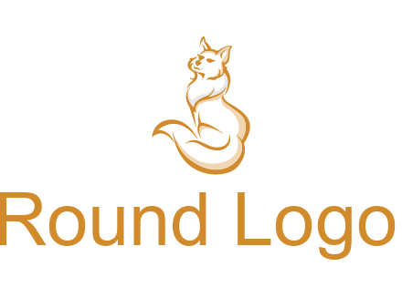 Persian cat pet logo