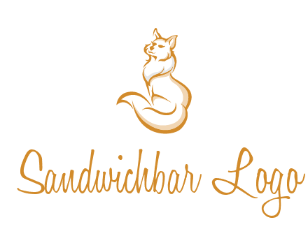 Persian cat pet logo