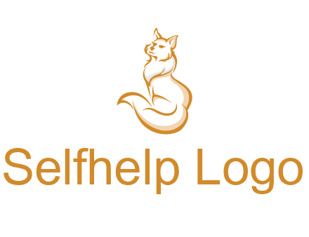 Persian cat pet logo