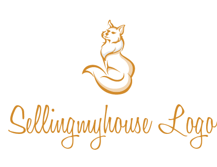 Persian cat pet logo