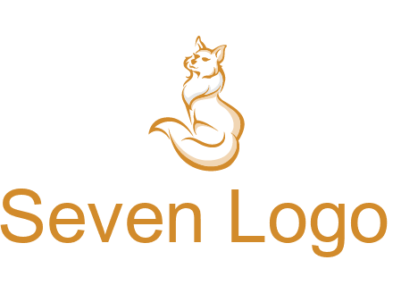 Persian cat pet logo
