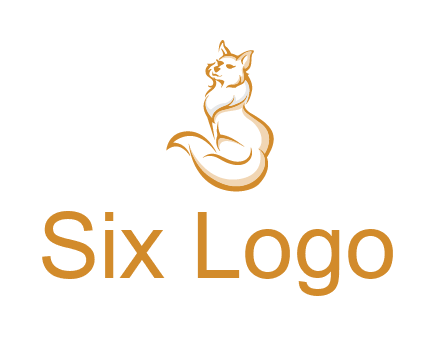 Persian cat pet logo