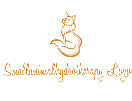 Persian cat pet logo